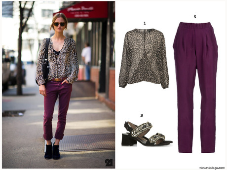 LOOK OF THE DAY: PURPLE+LEOPARD
