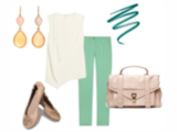 Today's Inspiration - Soft Summer Look Paired With Tory Burch Reva Flats