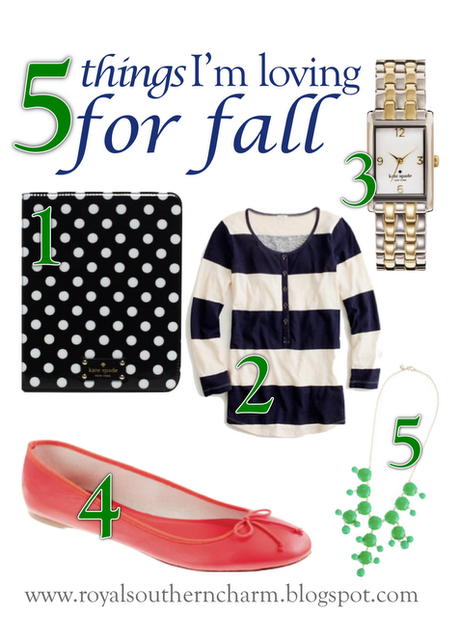 five things i'm loving for fall