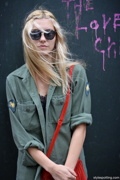 Get the look: ASOS Utility Blouse, ASOS Military Shirt, Petite...