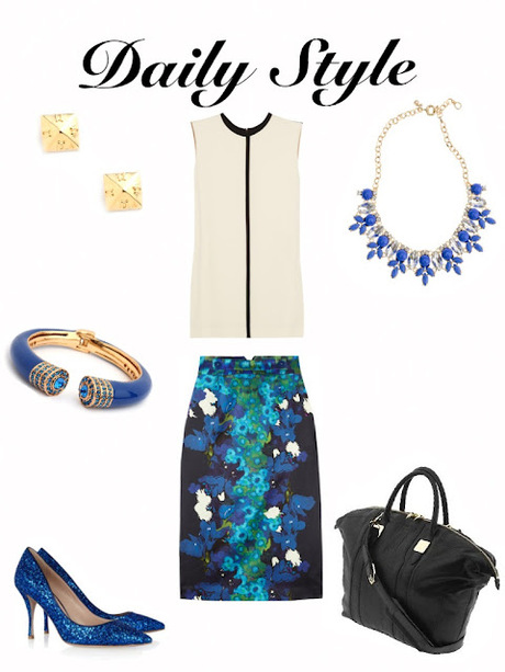 Daily Style September 17, 2012: Taking a Blue Cue from LFW