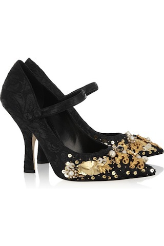 I bet if I wore these absurdly ornate Dolce shoes and clicked my...