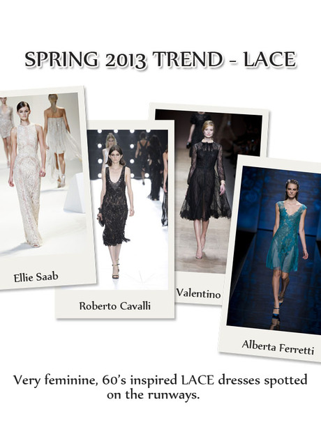Spring 2013 trend - LACE