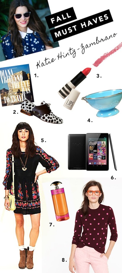 Fall Must-Haves: Katie Hintz-Zambrano