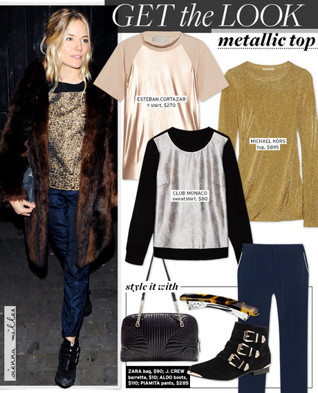 Get The Look: Metallic Top