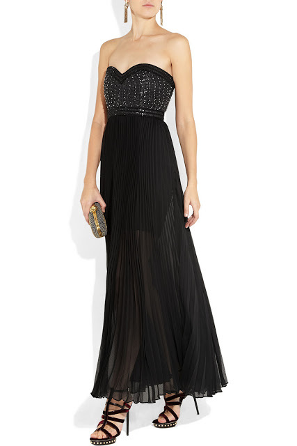 Embellished Black Gown
