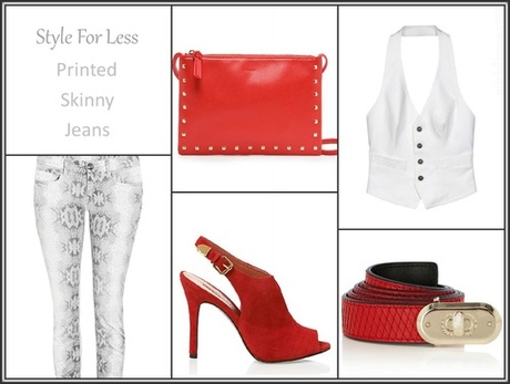 Style For Less: Printed Skinny Jeans