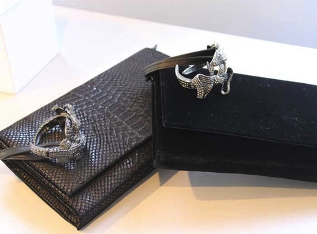 Viktor & Rolf Jeweled Cuff Bag: Croc ‘n’ Roll