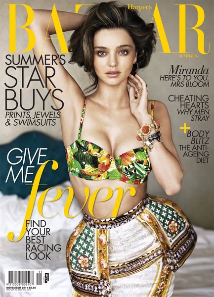 Miranda Kerr for Harpers Bazaar Australia November 2011