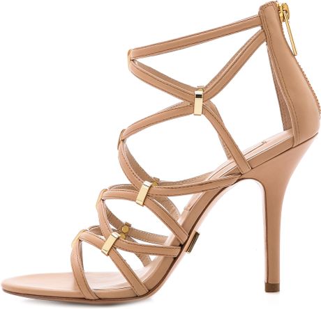 Michael Kors Charlene Strappy Sandals - Toffee in Brown (Toffee) | Lyst