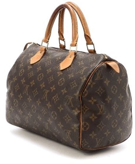 Louis Vuitton Preowned Brown Monogram Canvas Speedy 30 Bag in Brown | Lyst
