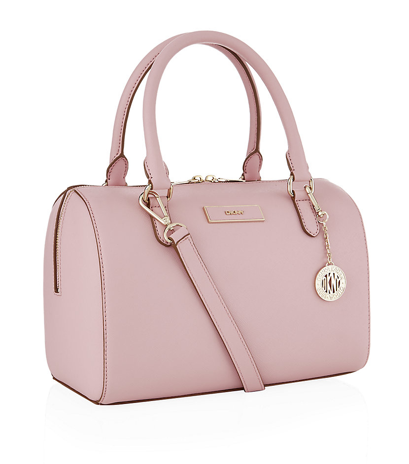 Dkny Saffiano Bowling Bag in Pink (gold) Lyst