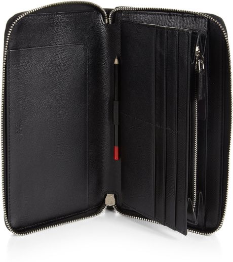 prada travel wallet