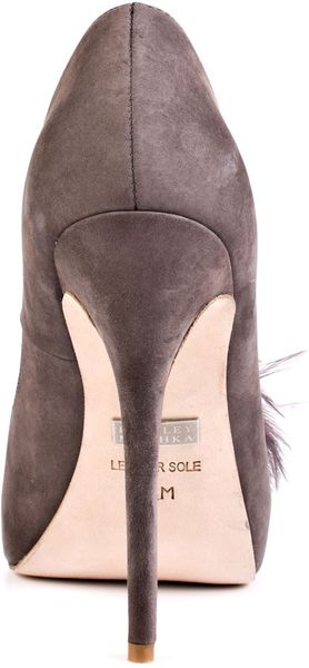 badgley mischka grey shoes
