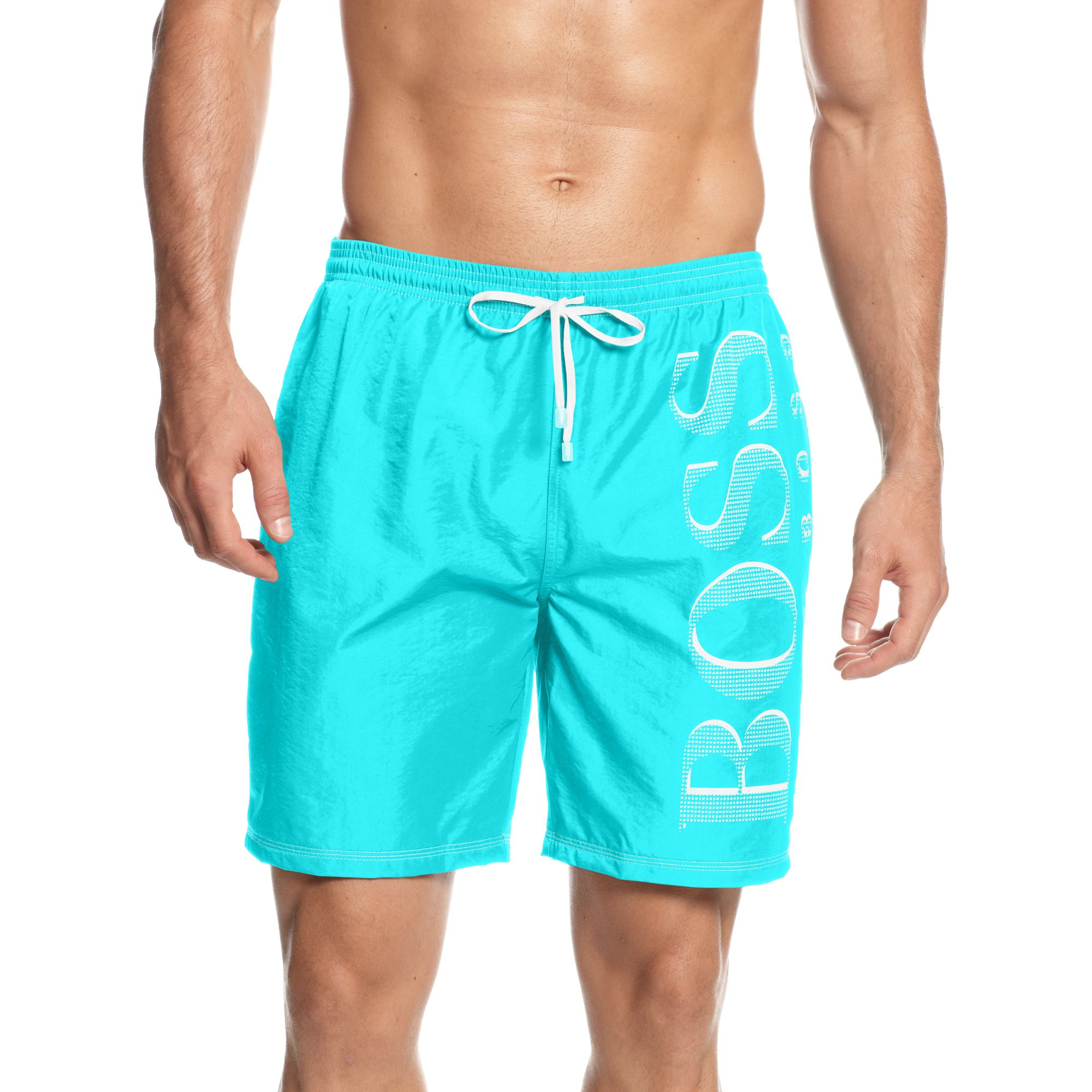 Hugo Boss Boss Kill Fish Swim Trunk in Teal for Men Lyst