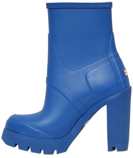 hunter ankle boots with heel