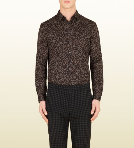 gucci animal print shirt