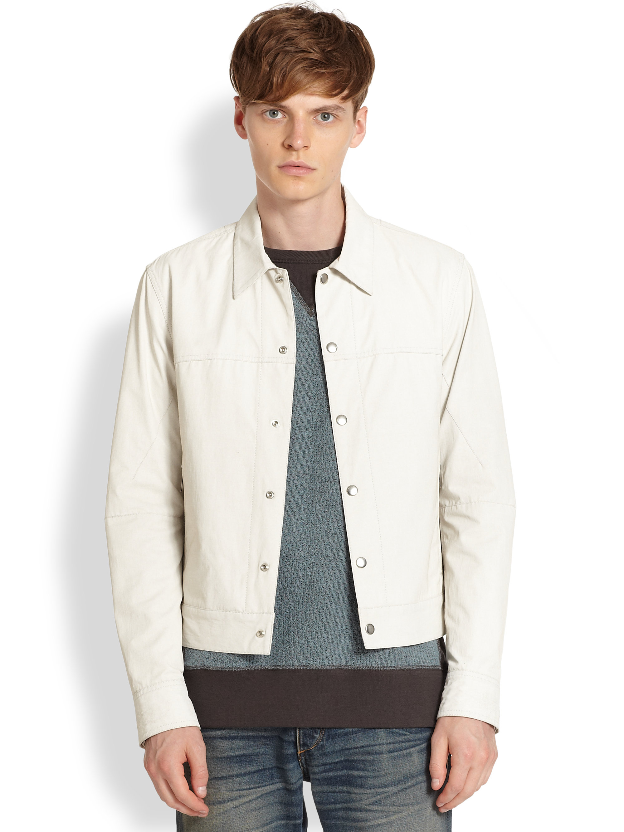 Rag & Bone Dart Jacket in White for Men Lyst