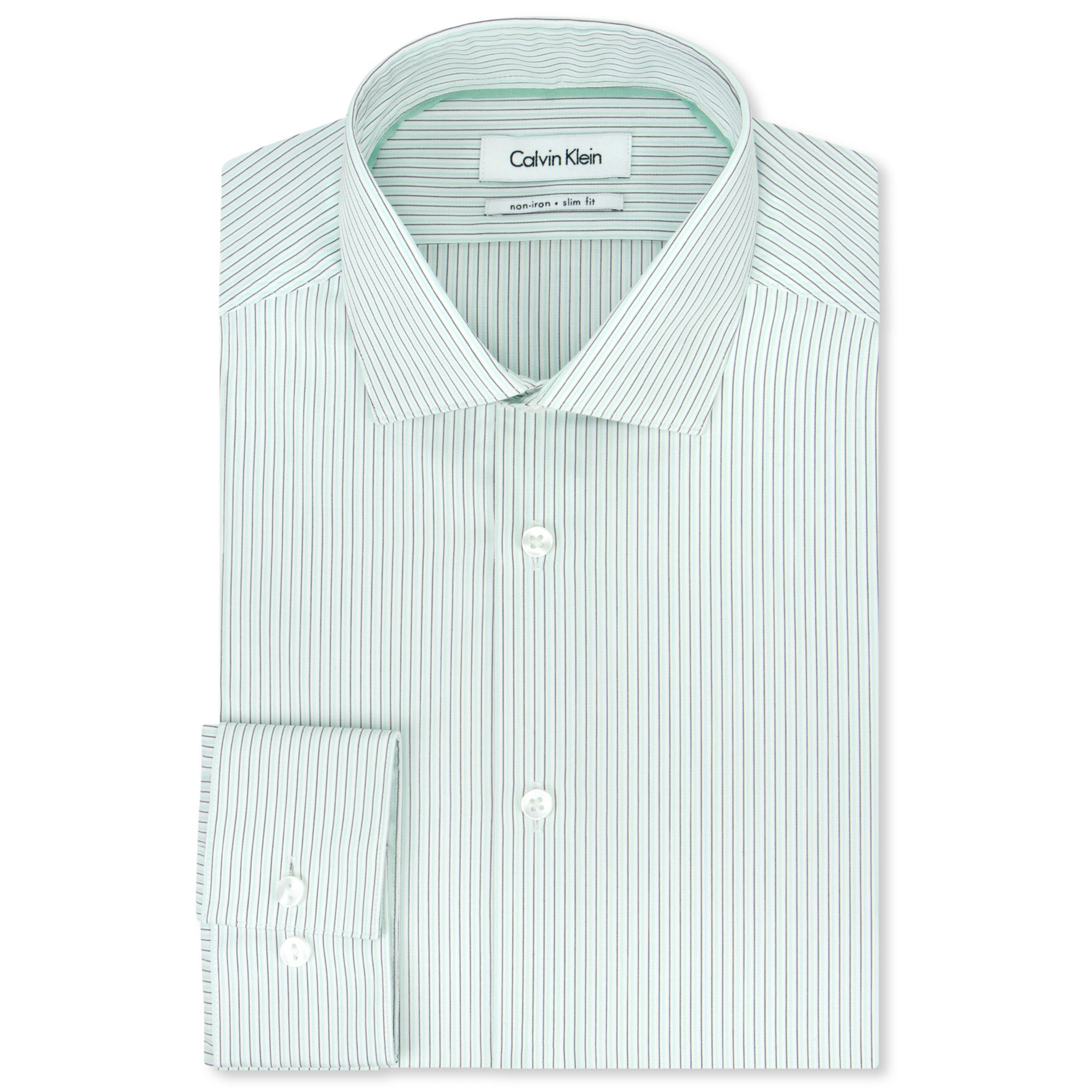 mint striped shirt