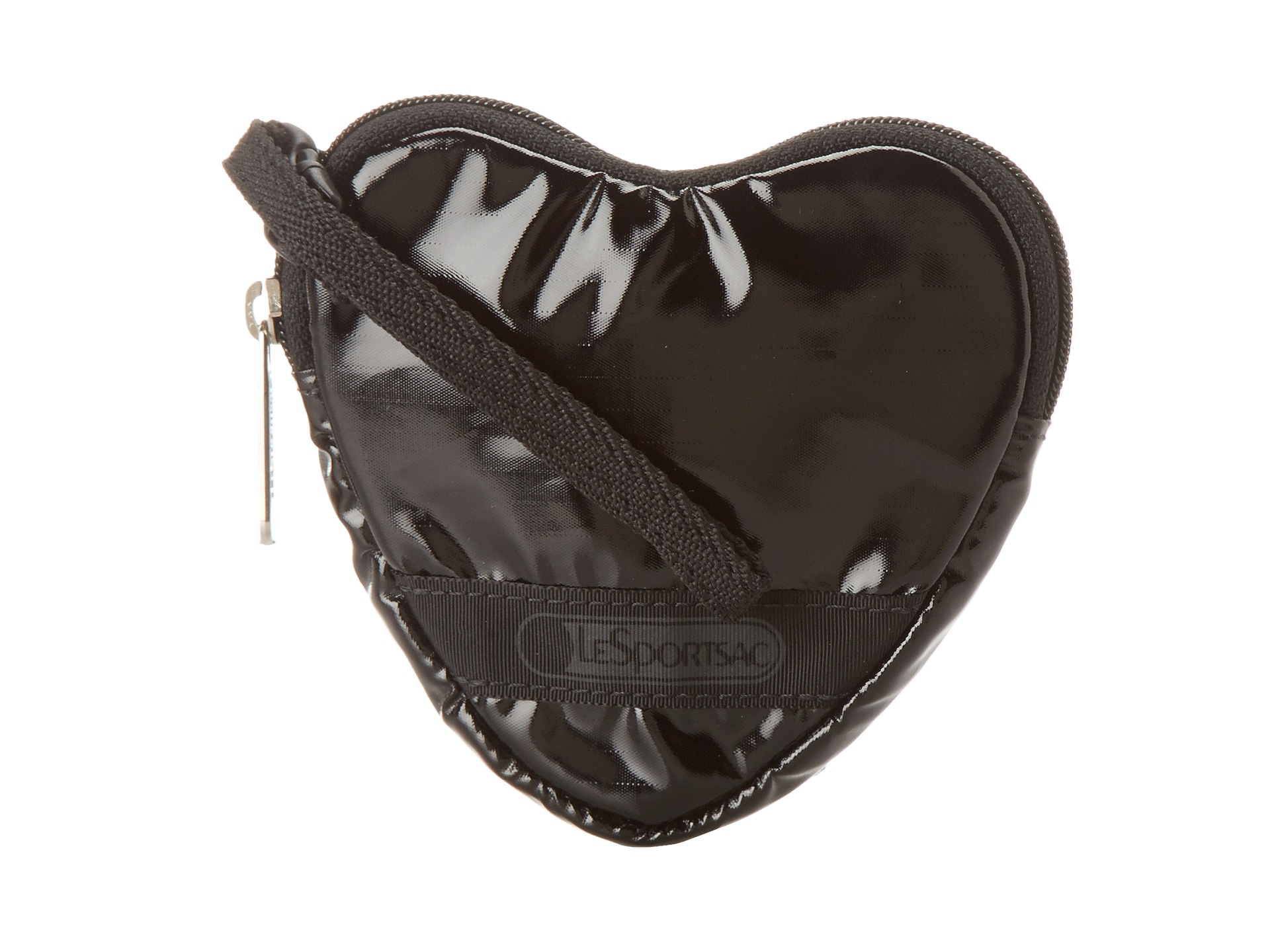 Lesportsac Heart Coin Pouch in Black (Black Patent) Lyst