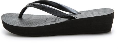 Rocket Dog White Stripe Platform Wedge Flip Flops - Polyvore
