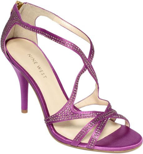 purple dress and heels