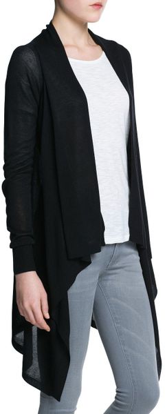 mango black cardigan