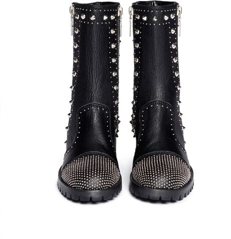 alexander mcqueen boots studs