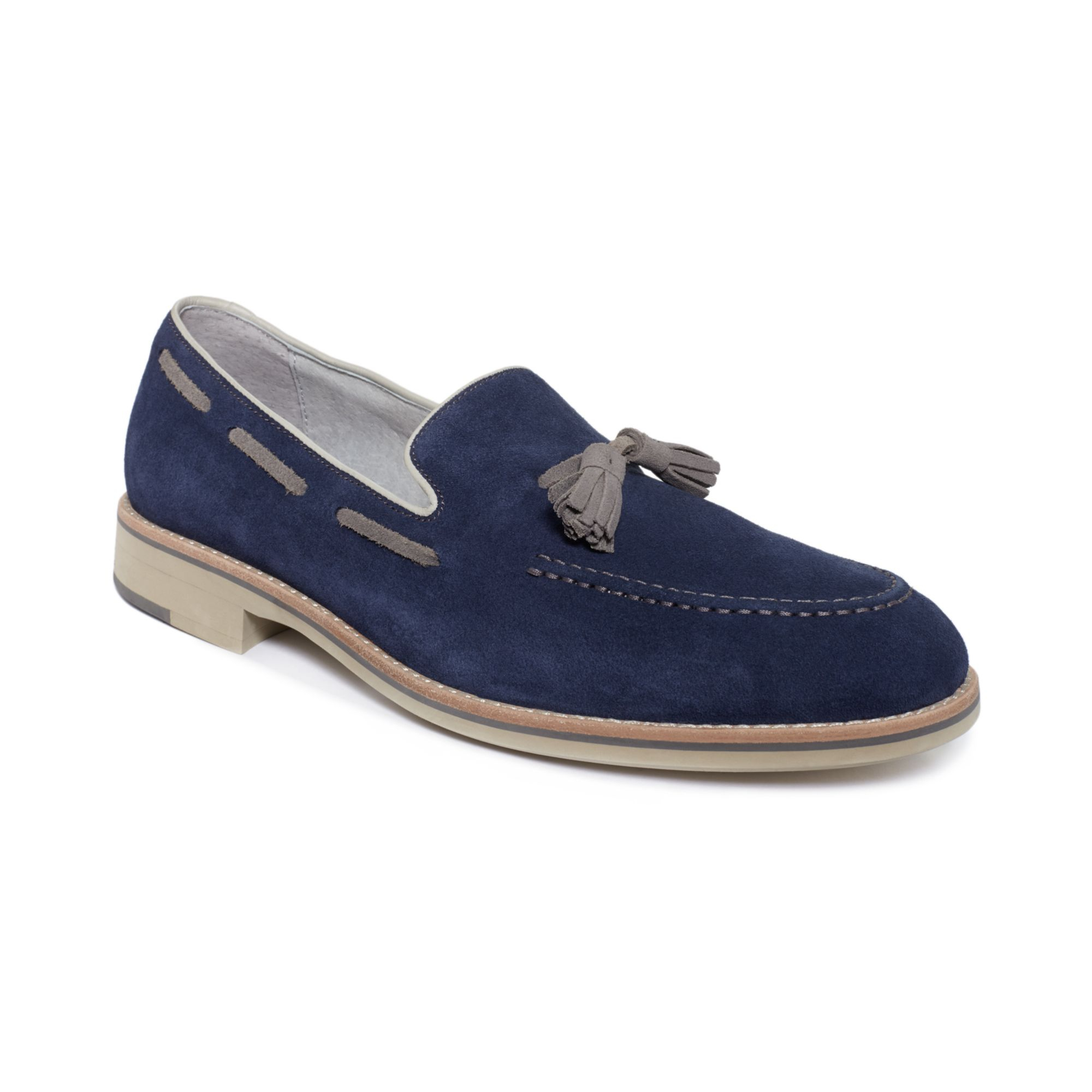 Johnston  Murphy Ellington Tassel Loafers in Blue for Men (Royal Blue ...