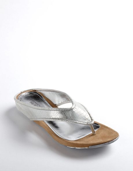... Reaction Waterpark Leather Sandals in Silver (silver leather) | Lyst