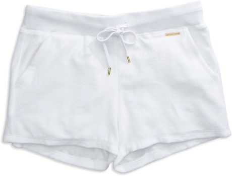 Michael Michael Kors Terry Cloth Shorts in White
