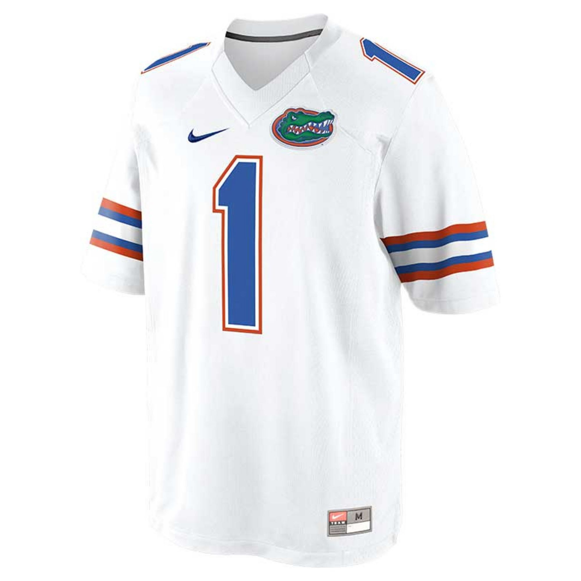 1 Florida Gators Jordan Brand Game Jersey White