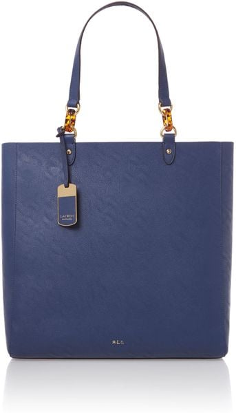 ralph lauren blue tote bag