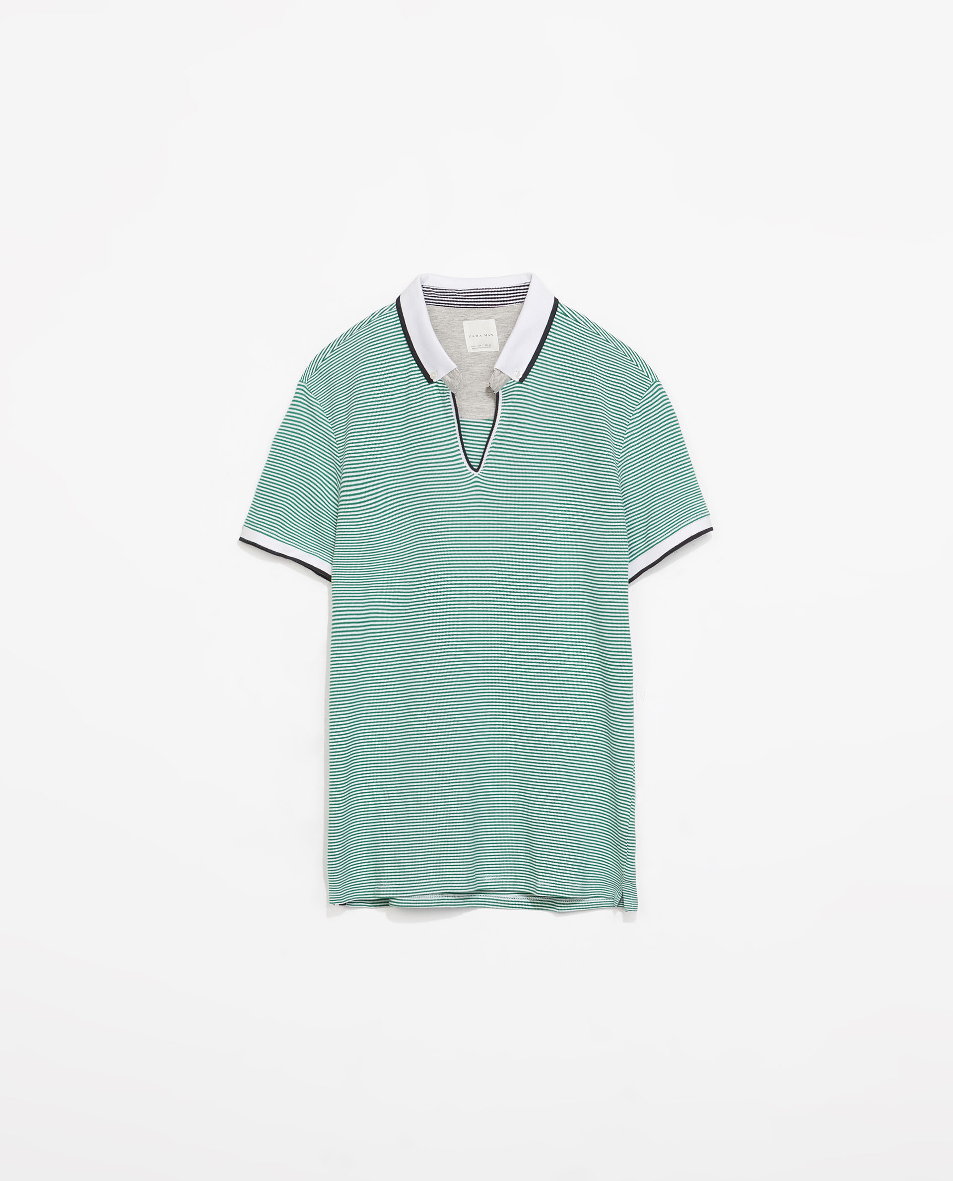 zara green shirt men