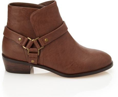 Forever 21 Harness Ankle Boots in Brown