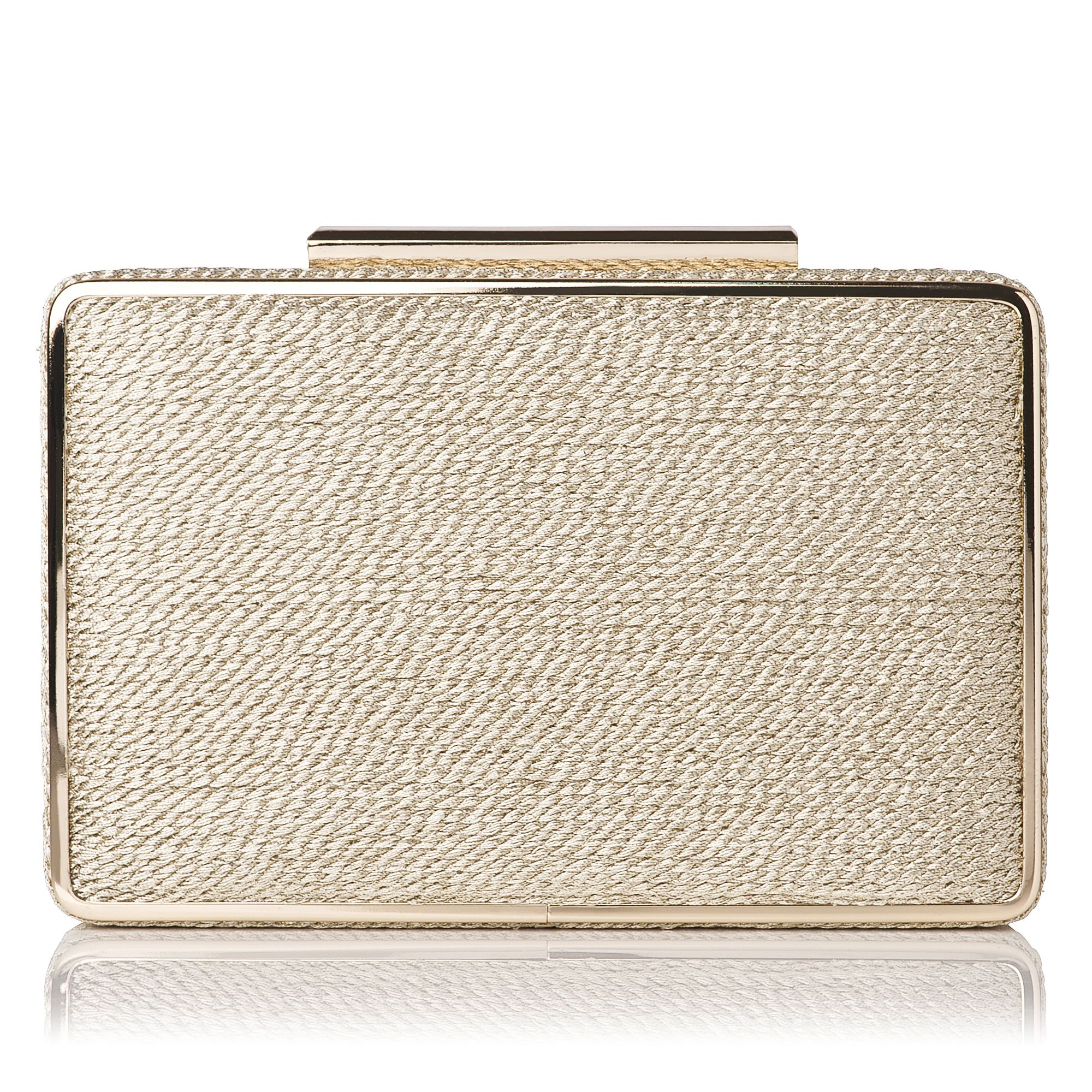 lk bennett gold clutch