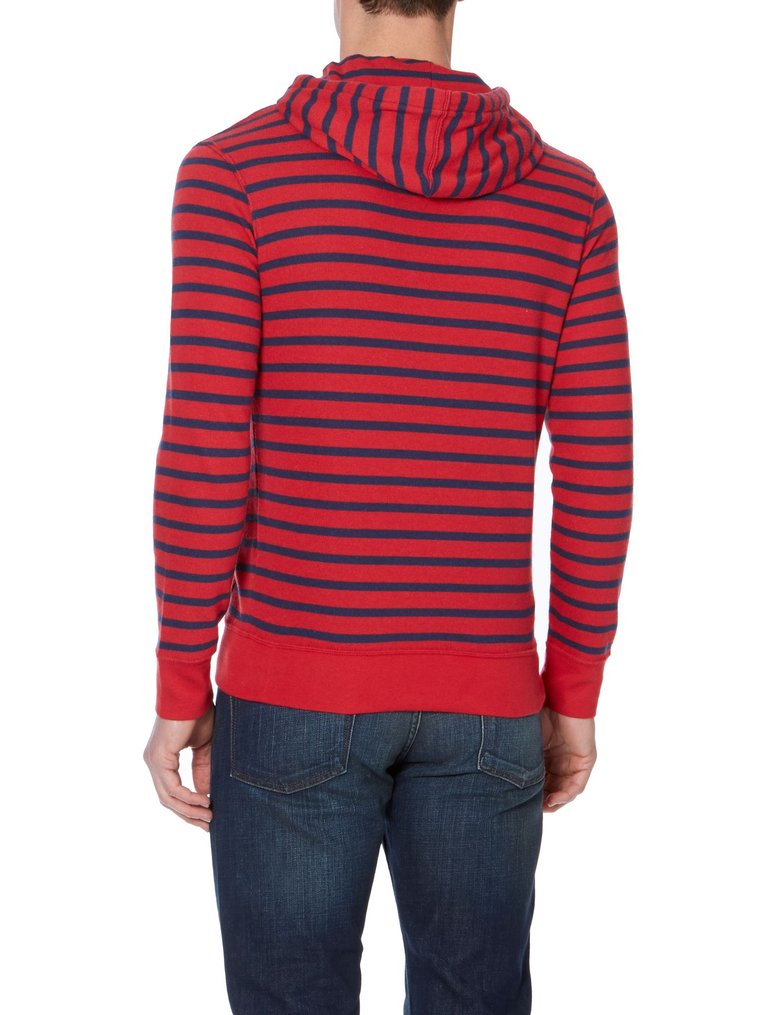 Polo Ralph Lauren Classic Stripe Hoodie in Red for Men | Lyst
