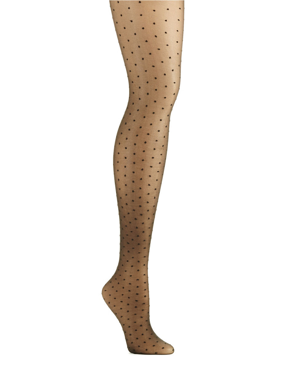 Ellen Tracy Polka Dot Tights in Black Lyst
