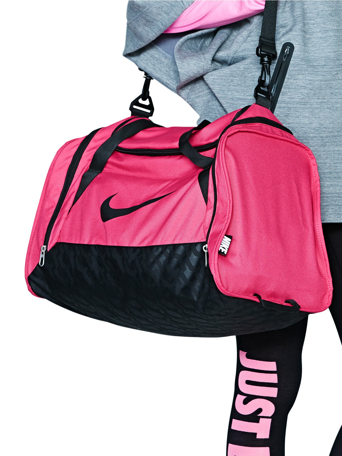 Nike Nike Brasilia Duffle Bag in Pink for Men (pink/black) | Lyst