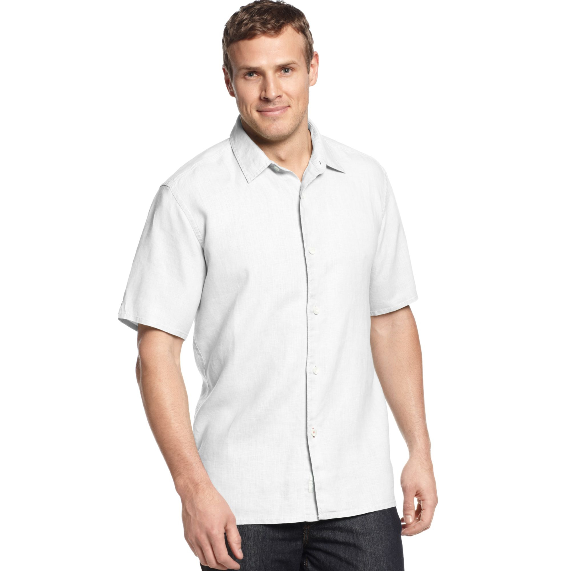 Tommy Bahama Big and Tall Linen Sea Glass Breezer Shirt in White for Men | Lyst