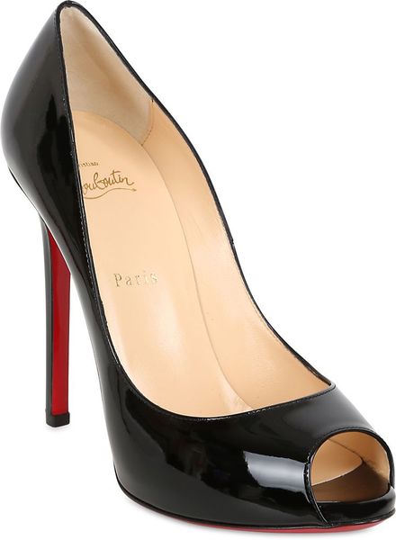 christian louboutin black simple pump