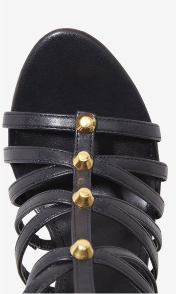 Express Tall Heeled Gladiator Runway Sandal in Black | Lyst Express Tall Heeled Gladiator Runway Sandal in Black | Lyst