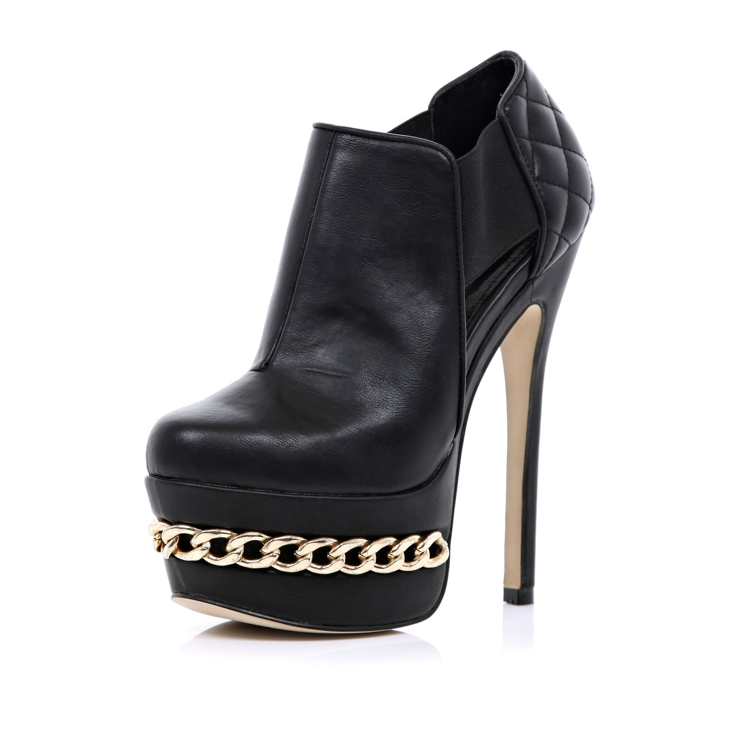 chain platform boots