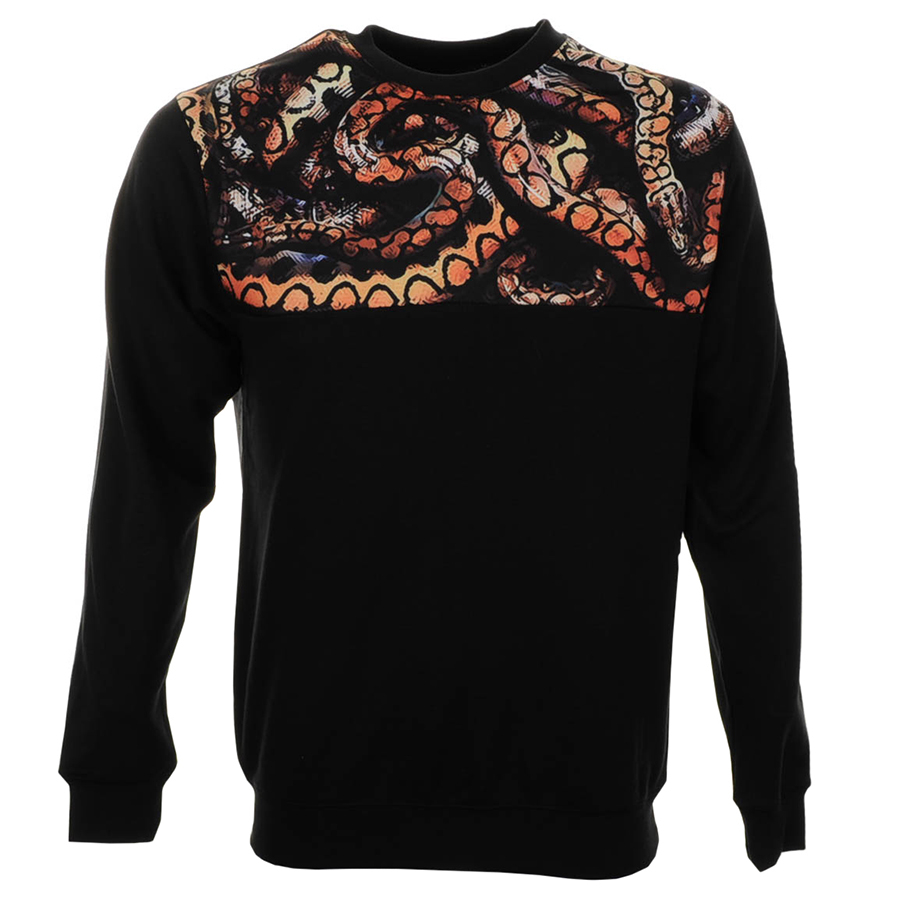 crooks and castles python jumper in black for lyst crooks and castles python jumper in black for lyst