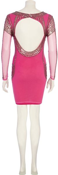 River Island Pink Sequin Embellished Mini Dress In Pink Lyst