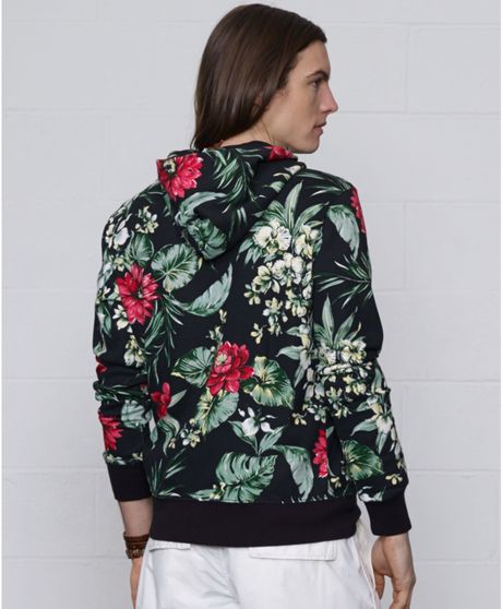 Denim & Supply Ralph Lauren Floral Pullover Hoodie in Black for Men | Lyst
