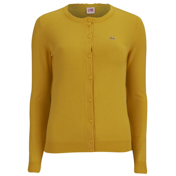 Lacoste Womens Cardigan in Yellow (Wasp) Lyst