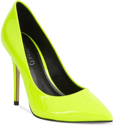 Boutique 9 Justine Pumps in Green (Neon Yellow) | Lyst