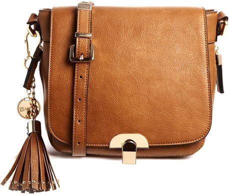 dune tan cross body bag