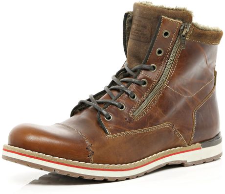 womens tan biker boots